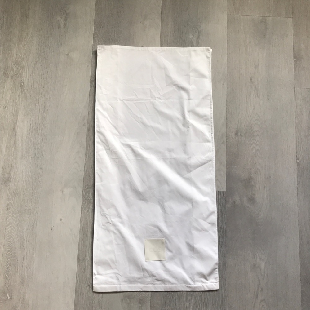 COS WHITE POPLIN DUSTBAG BOOT STORAGE TRAVEL